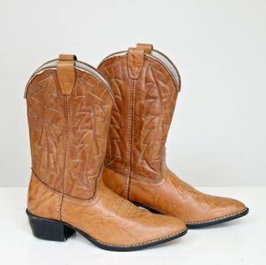 Vintage Durango Western Cowboy Leather Men's Brown Dress Boot Size 9.5 D 🌴✌️